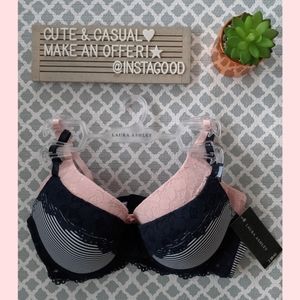 NWT Laura Ashley 2 Pack Push Up Bra Set